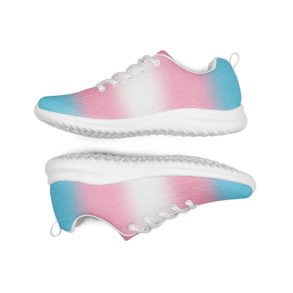 Transgender Pride Colors Athletic Shoes