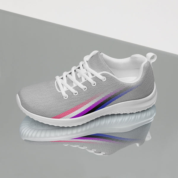 Genderfluid Pride Colors Original Gray Athletic Shoes