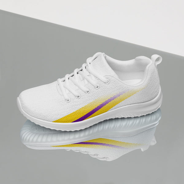 Intersex Pride Colors Original White Athletic Shoes