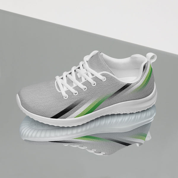 Modern Aromantic Pride Gray Athletic Shoes