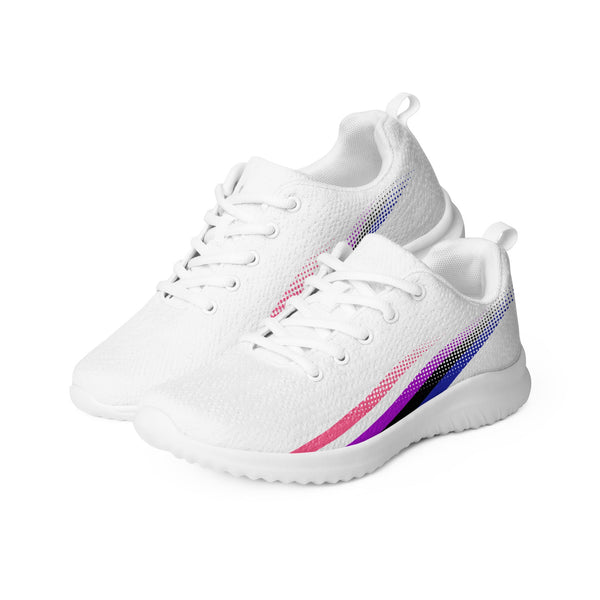 Genderfluid Pride Colors Original White Athletic Shoes