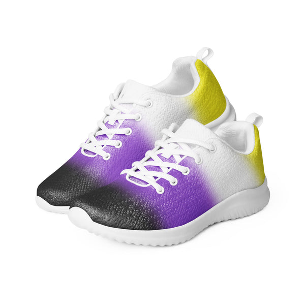 Non-Binary Pride Colors Athletic Shoes