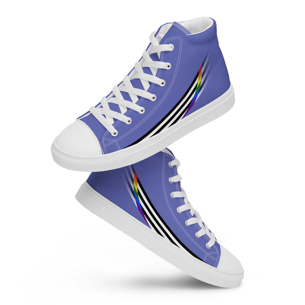 Ally Pride Modern High Top Blue Shoes