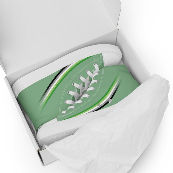 Aromantic Pride Modern High Top Green Shoes