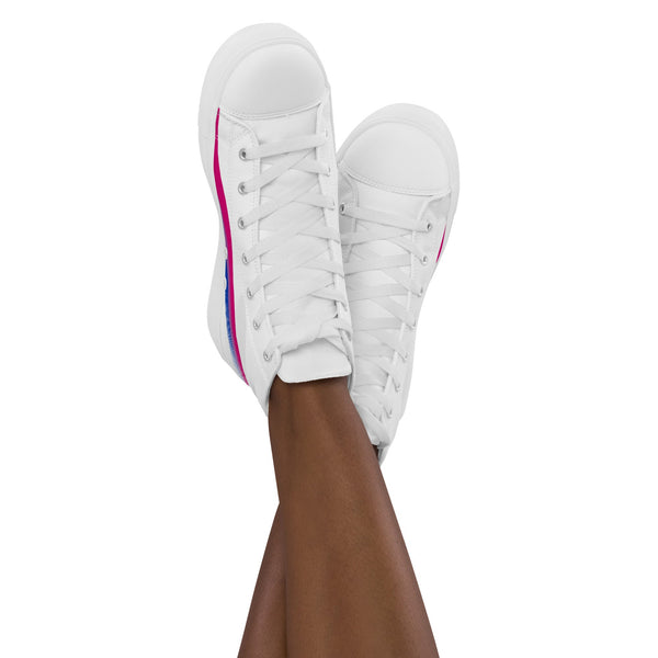 Bisexual Pride Modern High Top White Shoes