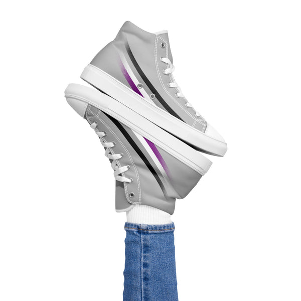 Asexual Pride Modern High Top Gray Shoes