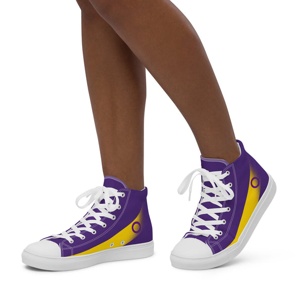 Intersex Pride Modern High Top Purple Shoes