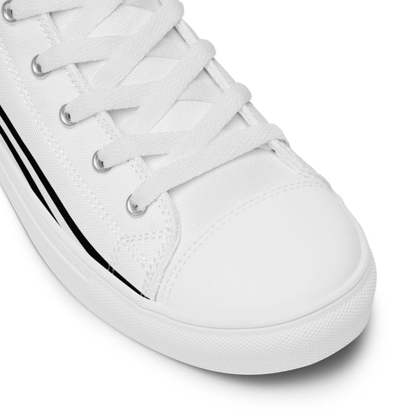 Ally Pride Modern High Top White Shoes