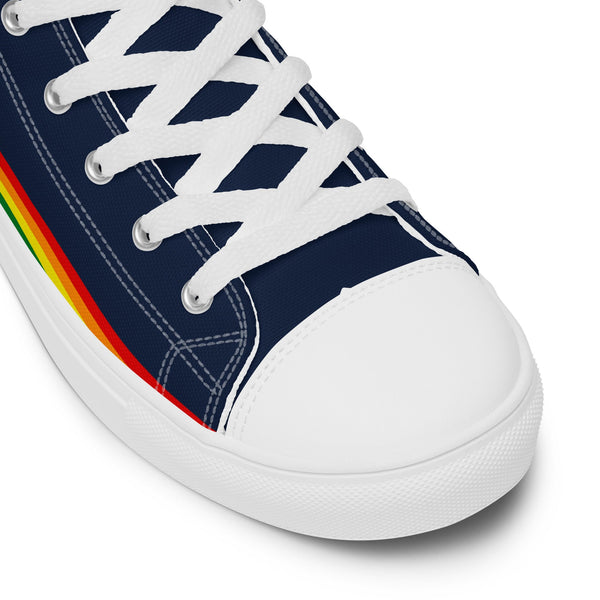 Gay Pride Modern High Top Navy Shoes