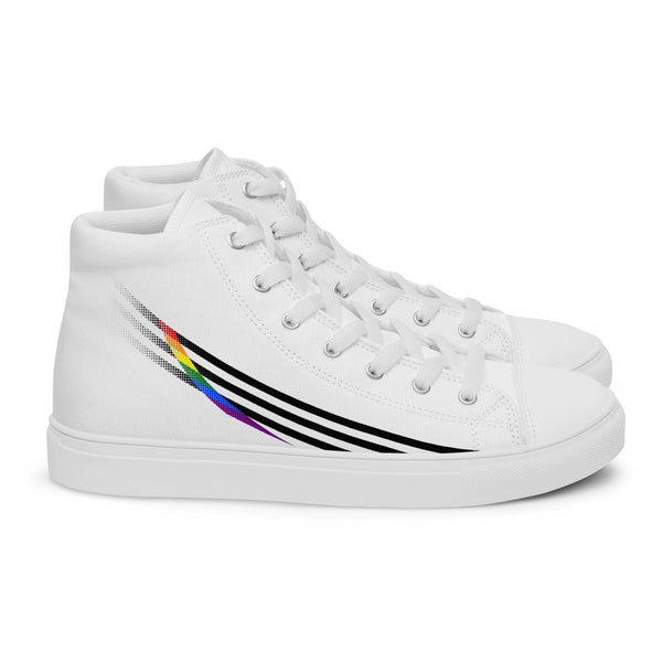 Ally Pride Modern High Top White Shoes
