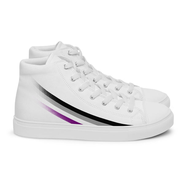 Asexual Pride Modern High Top White Shoes