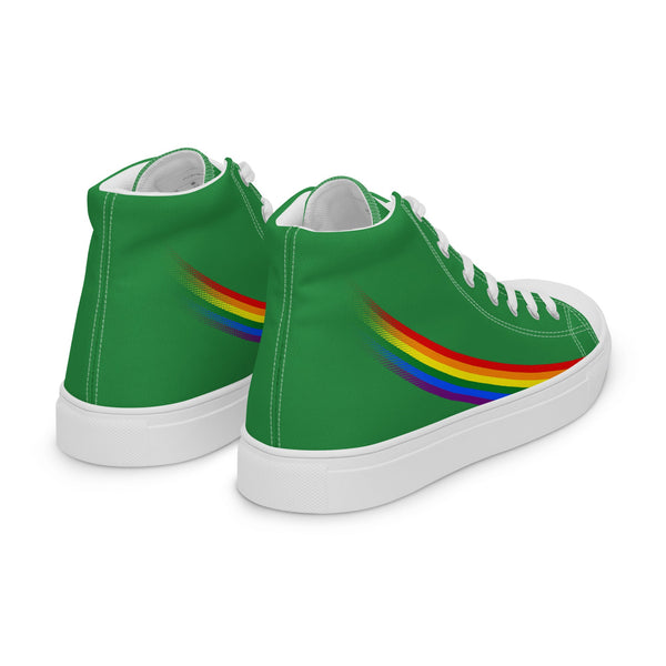 Gay Pride Modern High Top Green Shoes