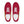 Laden Sie das Bild in den Galerie-Viewer, Gay Pride 7 Rainbow Stripes Red Lace-up Women&#39;s Shoes
