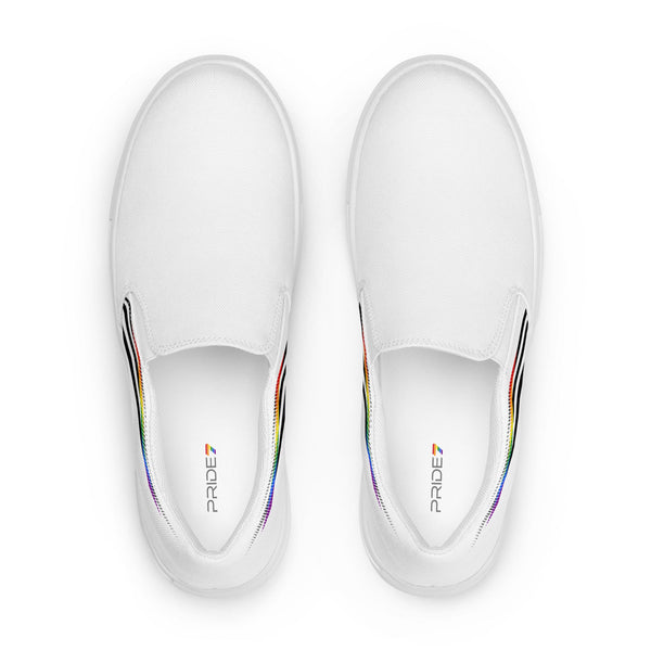 Ally Pride Colors Original White Slip-On Shoes