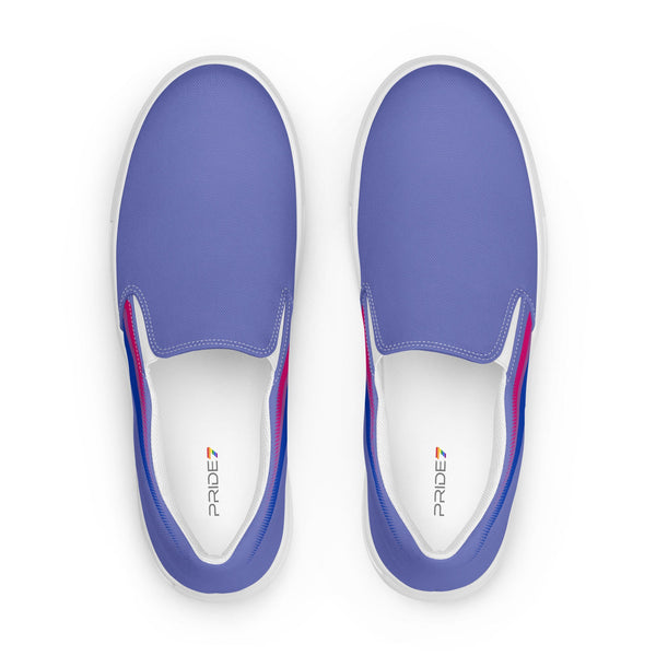 Bisexual Pride Colors Original Blue Slip-On Shoes