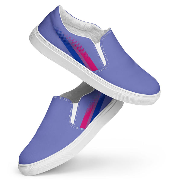 Bisexual Pride Colors Original Blue Slip-On Shoes