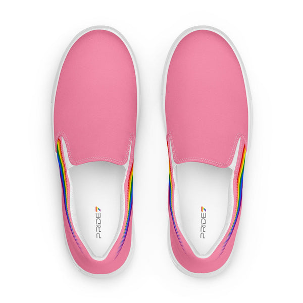 Gay Pride Colors Original Pink Slip-On Shoes