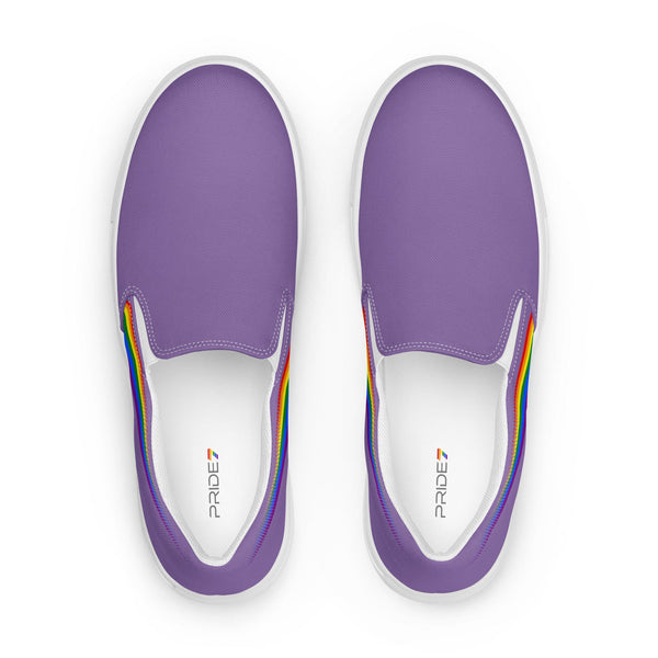 Gay Pride Colors Original Purple Slip-On Shoes