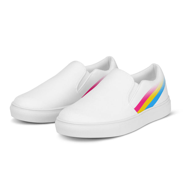 Pansexual Pride Colors Original White Slip-On Shoes