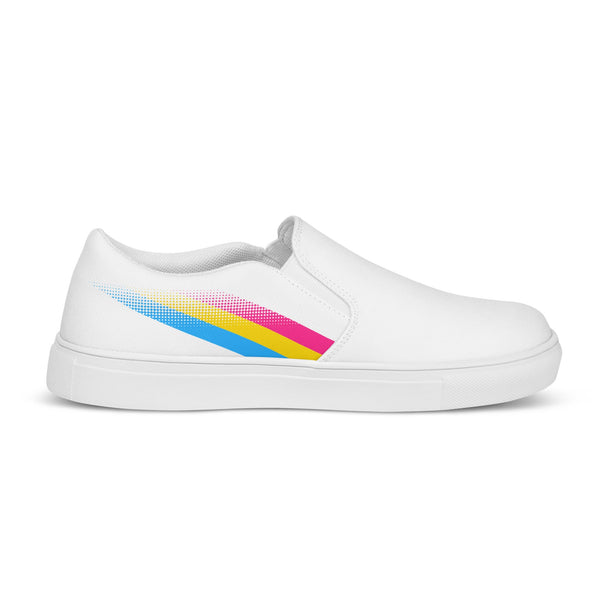 Pansexual Pride Colors Original White Slip-On Shoes